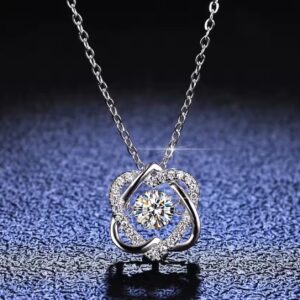 0.5ct GRA Certified Moissanite Pendant Necklace | Diamond Alternative in 925